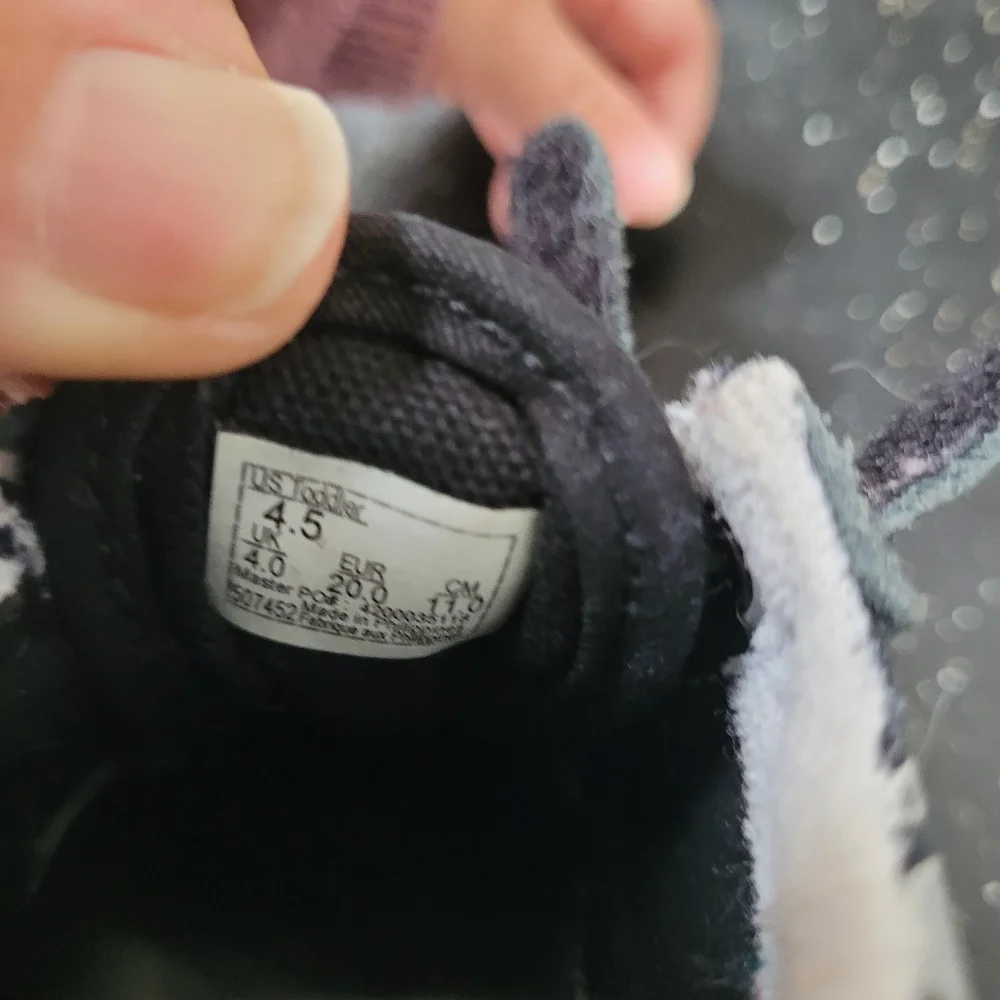 Kids Black Suede Vans With Silver Flames Sneakers